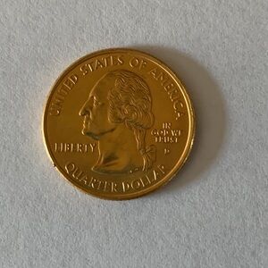 2000 Gold-tone Virginia Statehood Quarter